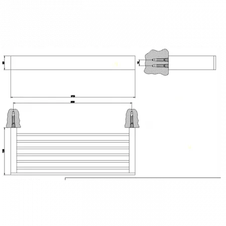 Gessi Rettangolo Полочка 30см, 20947#031