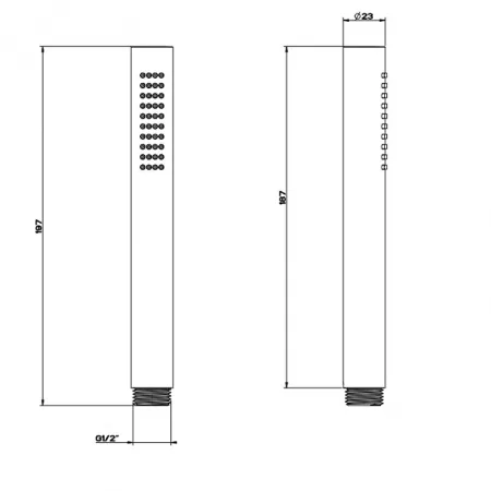 GESSI 316 Душевая лейка с легкой очисткой, 54054#239