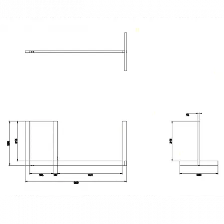 Gessi Rettangolo Полотенцедержатель двойной напольный, 20939#031