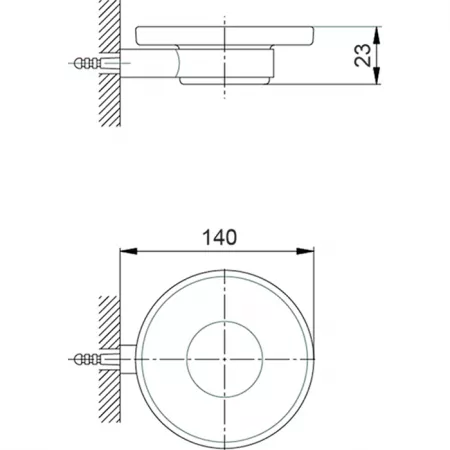 Мыльница подвесная CISAL System SY09060021