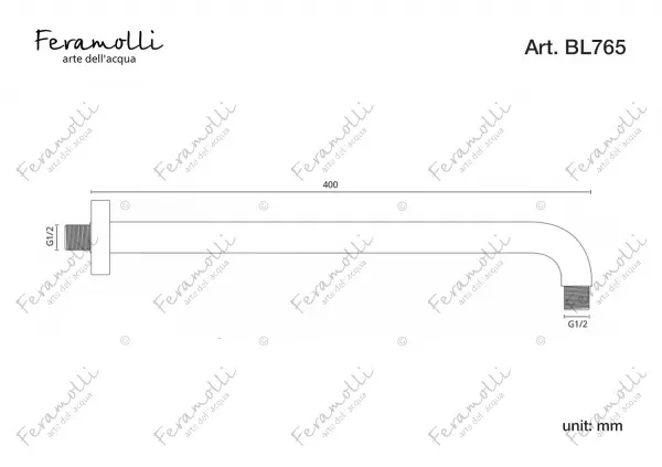 Настенный кронштейн Feramolli BL765, черный