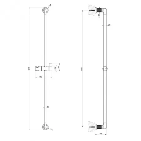 GESSI INCISO Штанга для душа, 58144#149