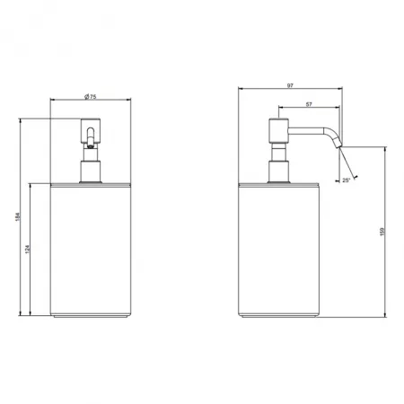 GESSI Rilievo Дозатор для жидкого мыла настольный, 59537#031
