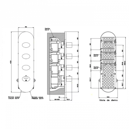 Gessi Ovale Встраиваемый термостат, 43105#031