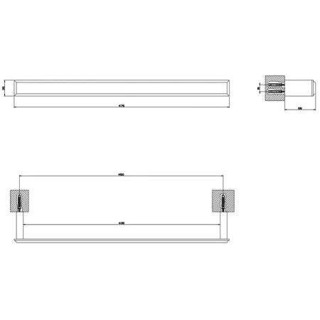Gessi Eleganza Полотенцедержатель 45см, 46500#149
