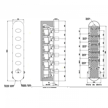 Gessi Ovale Встраиваемый термостат, 43109#031