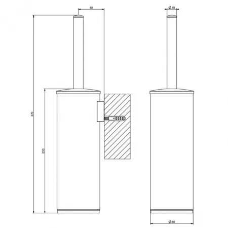 GESSI Rilievo Ершик настенный, 59519#031