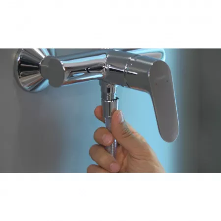 Душевой набор hansgrohe Crometta 1jet 90 см, белый/хром 26537400
