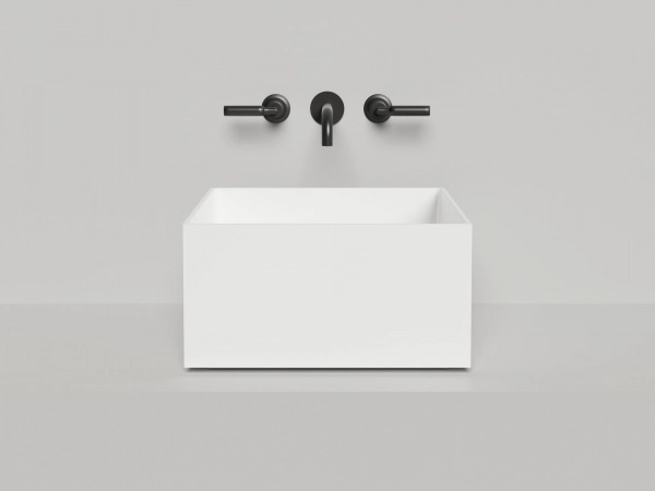Раковина накладная Salini ARMONIA SQUARE 02 (S-Stone, мат.)