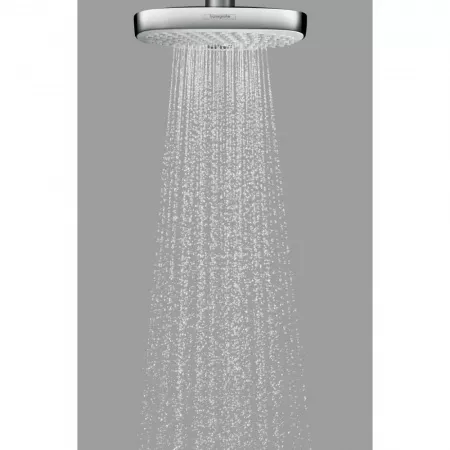 Верхний душ hansgrohe Raindance Select E 300 2jet, белый/хром 27385400