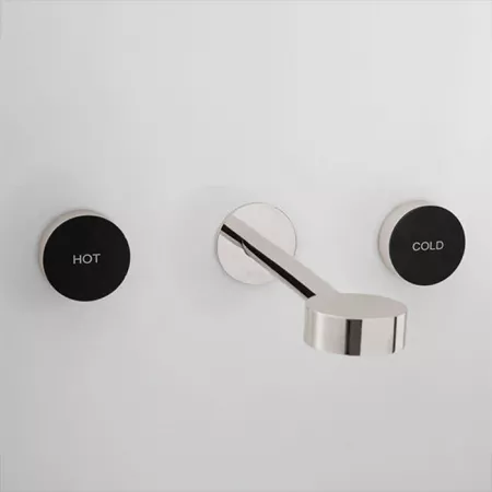 Смеситель для раковины на 3 отверстия из стены CISAL Slim SM0135107D